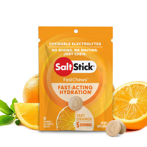 Pastillas de Sal Masticables - 10 Pastillas (Naranja)