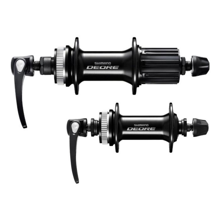 Juego De Manzanas Delantera/Trasera Shimano FH-MT401 M6000 12V 36H MicroSpline Center lock