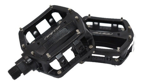 Pedales Para Bicicleta Gw 204u Bmx Mtb Alumino Negro 9/16