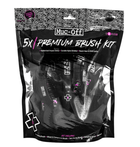 Kit de Limpieza x5 Cepillos Premium Muc-off Bicicletas Mtb Ruta