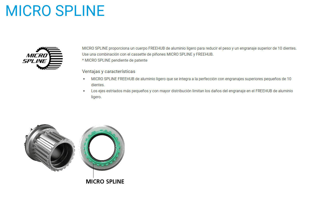Juego De Manzanas Delantera/Trasera Shimano FH-MT401 M6000 12V 36H MicroSpline Center lock