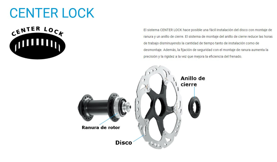 Rotor Shimano Saint 180mm Center lock Ciclismo Bicicleta Mtb