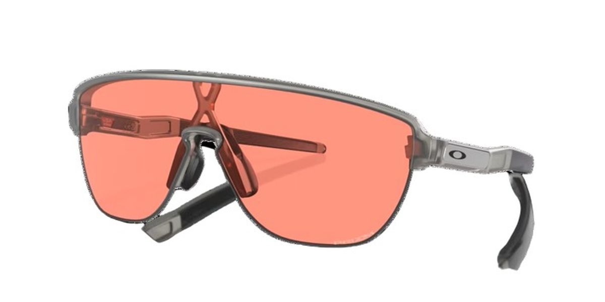 Gafas de Ciclismo Oakley Corridor Gris Mate Prizm Melocotón